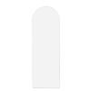 White 65x22 inch metal arch stand full length mirror