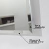 40x32 Beveled Edge Frameless Bathroom Vanity Mirror Hangs Horizontally or Vertically Modern Elegant Design Safe Installation