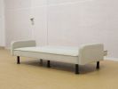 Light Grey Flannel Living Room Sofabed