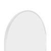 White 65x22 inch metal arch stand full length mirror