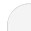 White 65x22 inch metal arch stand full length mirror