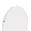 White 63x20 inch metal arch stand full length mirror