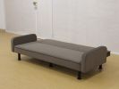 Brown Flannel Living Room Sofabed