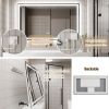 Vanity Mirror with LED Light, Anti Fog, Dimmable,Tricolor TemperaturE, Both Vertical and Horizontal Wall Mounted, Vanity Mirror