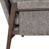 Kelly Mid-Century Modern Velvet Accent Armchair, Gray