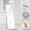 64"x21" Full Length Mirror,with Stand Full Length Aluminum Alloy Frame Standing Hanging or Leaning Against Wall, Gold
