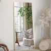 64"x21" Full Length Mirror,with Stand Full Length Aluminum Alloy Frame Standing Hanging or Leaning Against Wall, Gold