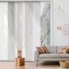 Curtains Retractable Vertical Blinds Sliding Hanging Room Dividers Adjustable Sliding Window Panel Track Blinds Light Filtering