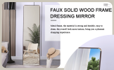 The 4th generation floor standing full-length mirror. wall mirror, bathroom makeup mirror, bedroom foyer, clothing store, wall mounted. 60 "* 16.5"