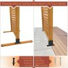 Privacy Screens 73.5in H x 36in W Tiaga Slatted Premium Wood Freestanding or Surface Mounted Privacy Screen Kit (1 Panel)