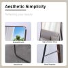 The 4th generation floor standing full-length mirror. wall mirror, bathroom makeup mirror, bedroom foyer, clothing store, wall mounted. 60 "* 16.5"